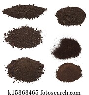  pile dirt isolated on white 