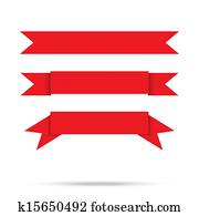 popular red ribbon old paper vintage label banner isolated vector popular red ribbon old paper vintage label banner isolated vector