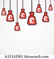 pound currency bag background