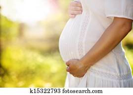 Pregnant belly