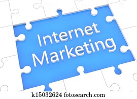 Puzzle Internet Marketing concept Puzzle Internet Marketing concept