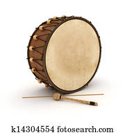 Ramadan Drum 3D Rendered Isolated Ramadan Drum 3D Rendered Isolated