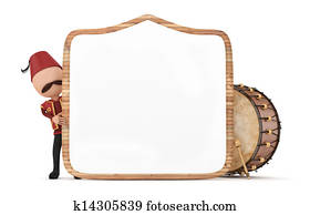 ramadan drummer with wooden frame ramadan drummer with wooden frame