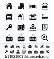 Real estate icons