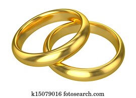 Realistic Wedding Rings - Gold Realistic Wedding Rings - Gold