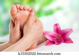 Reflexology massage. Reflexology massage.