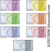 riadiť, stylized, euro, prednáška, návrh zákona, banknotes