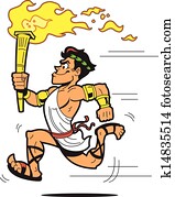 Running Torch Bearer Running Torch Bearer