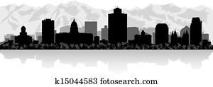 salzen seenstadt, skyline silhouette salzen seenstadt, skyline silhouette