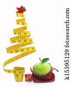 saudável, feriado, alimento, e, dieta