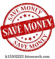 Save Money Red stamp Save Money Red stamp