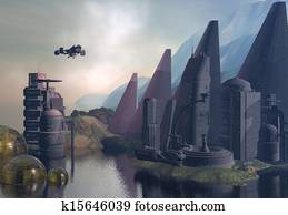 Sci-Fi Landscape Sci-Fi Landscape