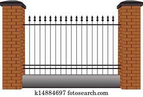 Section of the fence