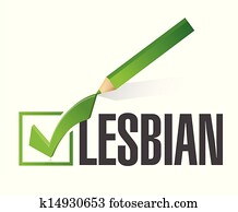 selected lesbian with check mark. selected lesbian with check mark.
