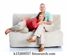 Senior couple portrait.