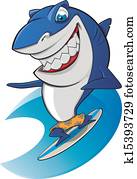 Shark surfing sympathetic Shark surfing sympathetic