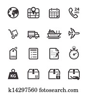 Shipping and Logistics Icons Shipping and Logistics Icons