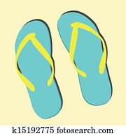 A slipper Clipart | k11415144 | Fotosearch
