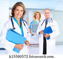 Smiling medical doctor woman.