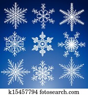 Snowflakes set Snowflakes set