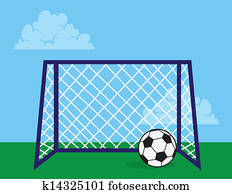 Soccer Goal Net Clipart 