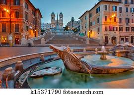 Spanish Steps at dusk, Rome Spanish Steps at dusk, Rome