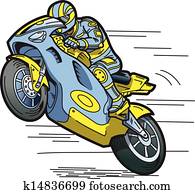 Speeding Motorcycle Speeding Motorcycle