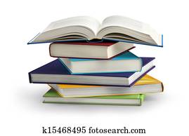 stack of books isolated on white background stack of books isolated on white background