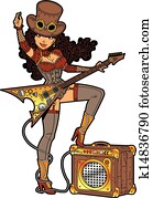 Steampunk With Guitar Steampunk With Guitar