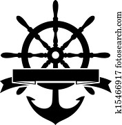 Steering Wheel and Anchor Steering Wheel and Anchor