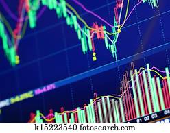 Stock market graph Stock market graph