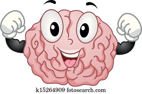 Strong Brain Mascot Strong Brain Mascot