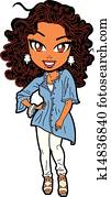 Stylish African American Woman Stylish African American Woman