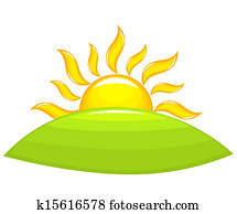 Sunrise above hill Sunrise above hill