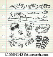 swimming doodle swimming doodle