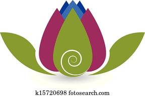 swirly, lotusblüte, joga, logo swirly, lotusblüte, joga, logo