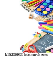 színes, iskola ellátmány