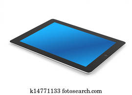 Tablet computer isolated Tablet computer isolated