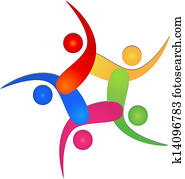 team, 5, swooshes, logo