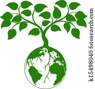 terra, árvore, gráfico