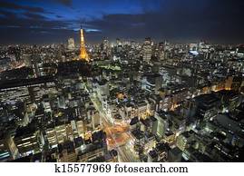 Tokyo Tower at night