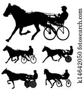 trotters race silhouettes trotters race silhouettes