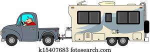 Truck and trailer Truck and trailer