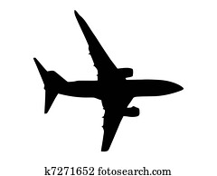 飛行機 シルエット ピクチャー K Fotosearch