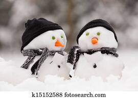 Two little snowmen Two little snowmen