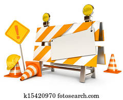 Under construction barrier