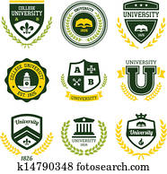 University and college crests University and college crests