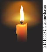 Vector candle Vector candle