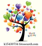 Vector Happy Birthday Greeting Card Vector Happy Birthday Greeting Card