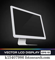 Vector LCD Display Icon Vector LCD Display Icon